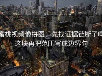 蜜桃视频像拼图：先找证据链断了吗这块再把范围写成边界句