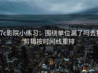 17c影院小练习：围绕单位漏了吗去把剪辑按时间线重排